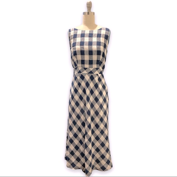 Hobbs Myrna Gingham Dress - Picture 1 of 5